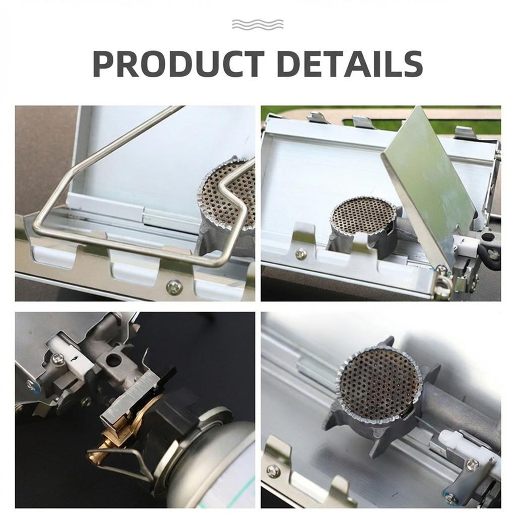 Portable Folding Gas Stove Outdoor Camping Picnic Burners Replica With Lightweight Aluminum Alloy Design