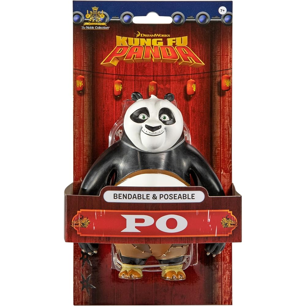 Noble Collection Kung Fu Panda Bendable Figure Toy Collectible Action Figure
