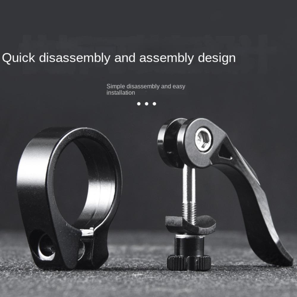 1pc Aluminium Bike Canoe Saddle Collar Bolt Wear-resistant Ultralight Quick Release Clamp  Seat Post
