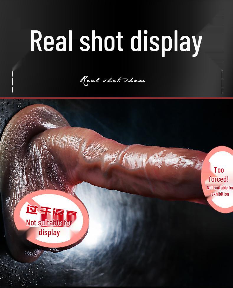 Realistic Silicone Dildo: Soft Flesh Masturbator for Women