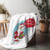 Cozy Christmas Blanket Santa Claus Throw Soft Warm Holiday Home Decor Gift Festive Xmas Dorm Room Bedding