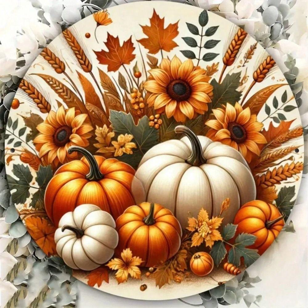 Metal Painting Wall Art Tin Panel Decoration 20x20cm Handmade