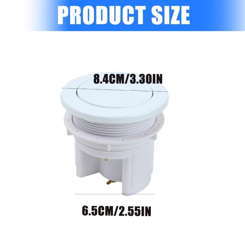 Válvulas Pneumáticas de Dreno Duplo Easy Press de Grande Diâmetro Alto Fluxo Válvulas Pneumáticas de Dreno Duplo para Tanques de Vaso Sanitário de Banheiro