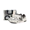 MLB Chunky Liner Abrasion Resistant Low top Skateboard Shoes Unisex Black White 3ASXCA12N-50WHS(Team131-1 S)