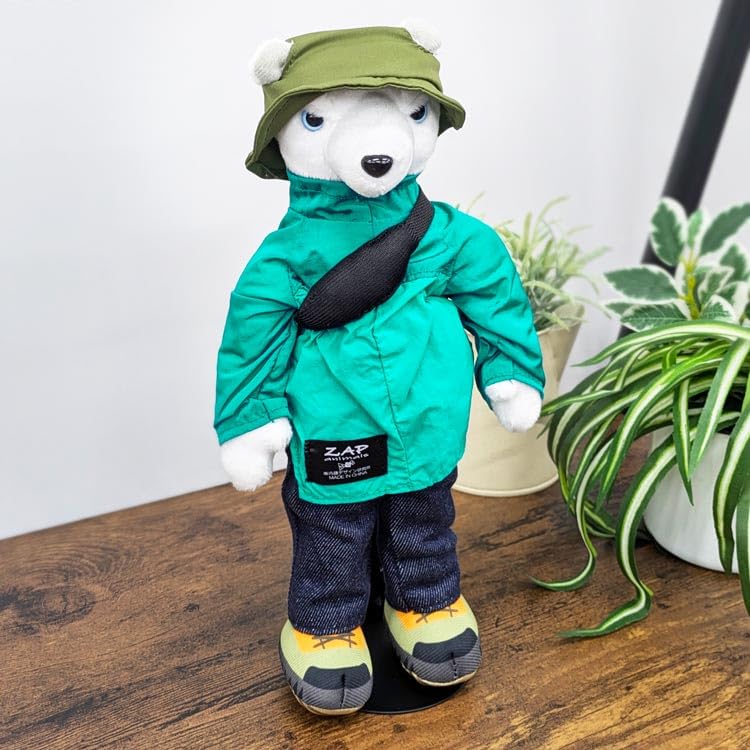 

Naito Design Laboratory ZAP ANIMALS Plush Polar 46344 Toy, Small, Bear,