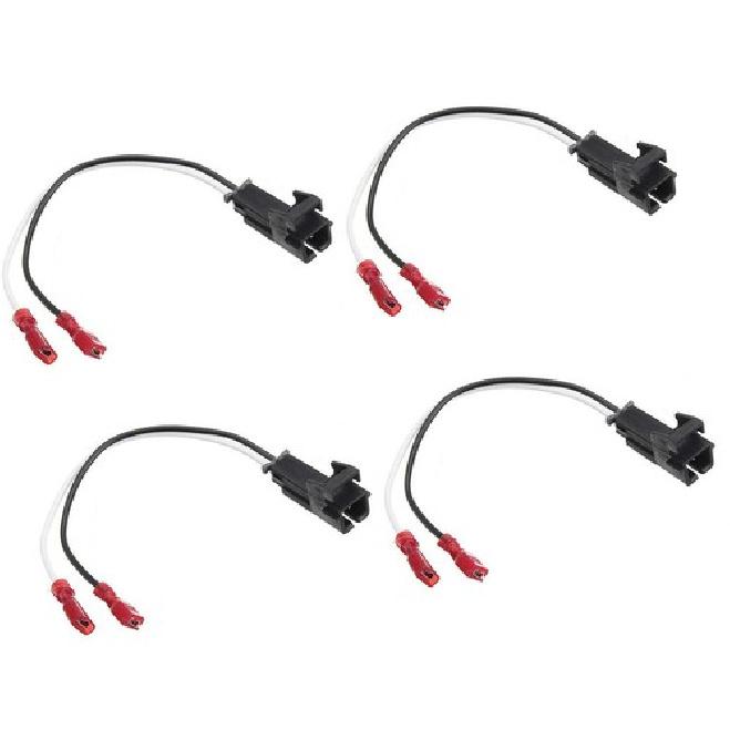 4pc 72-4568 Front/Rear Door Speaker Wire Adapter Wiring Harness For GM Vehicles