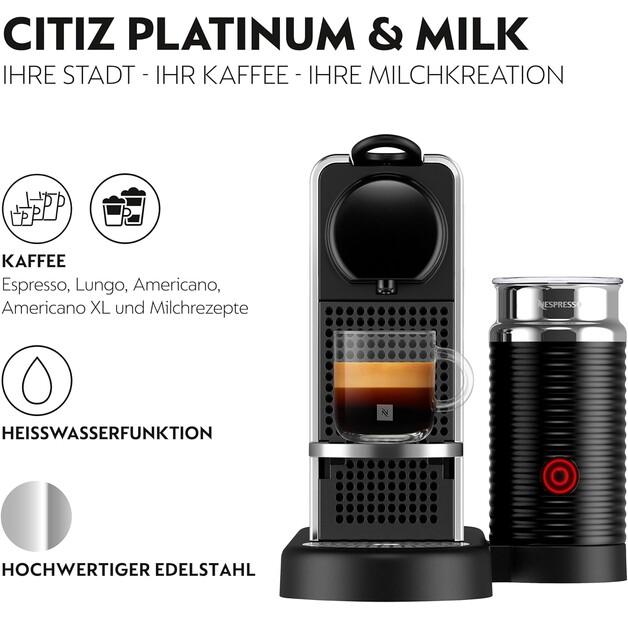 Капсульная кофемашина Krups XN 630D CitiZ & Milk platinum