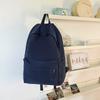 Schoolbag Large Capacity Solid Color Backpack Women's Casual ins Fashion Versatile Junior High School Student School Bag Korean Version Simple Travel 