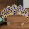 Elegant Party Headbands Crown Hair Hoop for Birthday Wedding Queen Headpiece for Girls Show Stage Costume