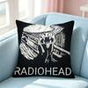 Rock Band RRadiohead Logo Pillow Case Square DoubleSided Sofa Cushion Cover Bedroom Bedside Pillow