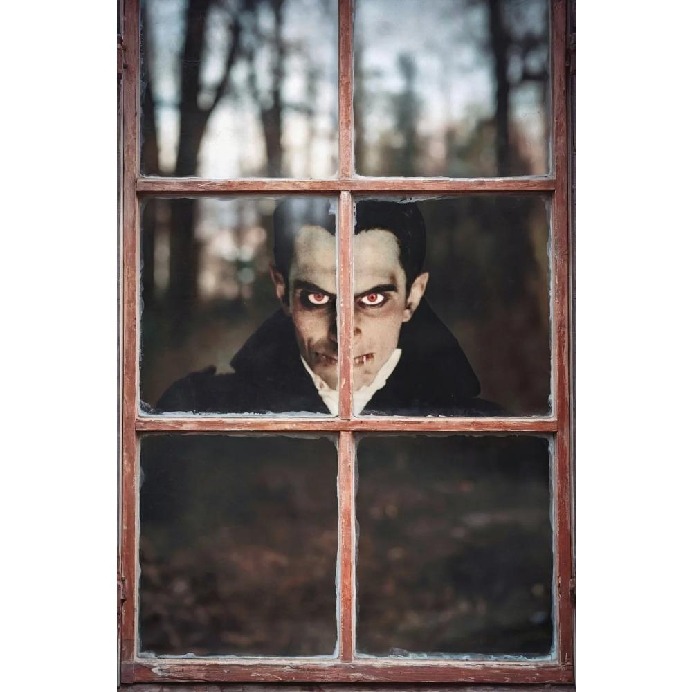 Dark Vintage Witch Halloween Posters Haunted House Pumpkin Girl Creepy Mansion Canvas Painting Wall Art Pictures Home Room Decor