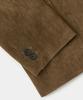 Excontainer Classic Button Suede Blazer (Khaki Brown)