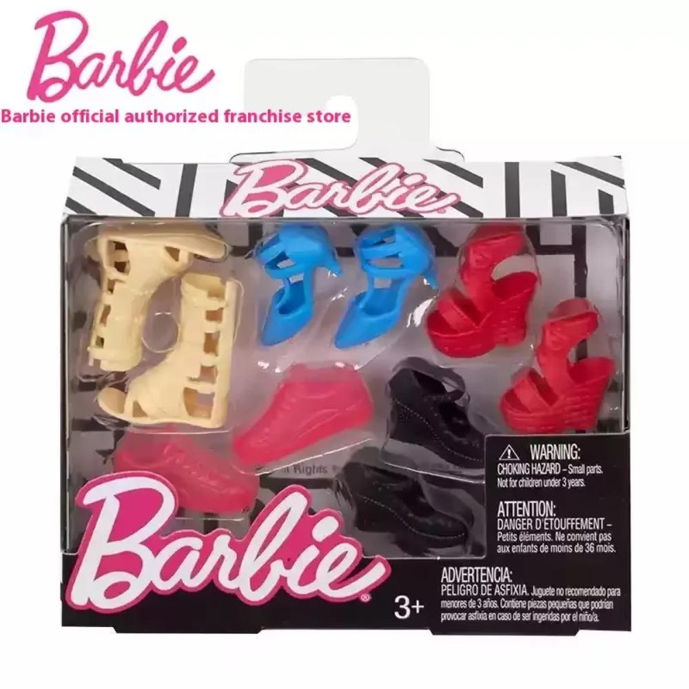 Oryginalna Lalka Barbie Modna Pojedyncza Kombinacja Butów Dziewczęca Księżniczka Zabawka Ubrania Buty Zestaw Kolekcjonerska Figurka