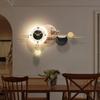 Light Luxury Style Clock Wall Mounted Restaurant Clock High-end Creative Living Room Silent Wall Mounted Clock