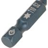 Hilitand 10pcs 100mm Long Torx Screwdriver Bits Set Alloy Steel 1/4" Hex Shank T10 Magnetic Security Star Head Screwdriver Bits (T 10)