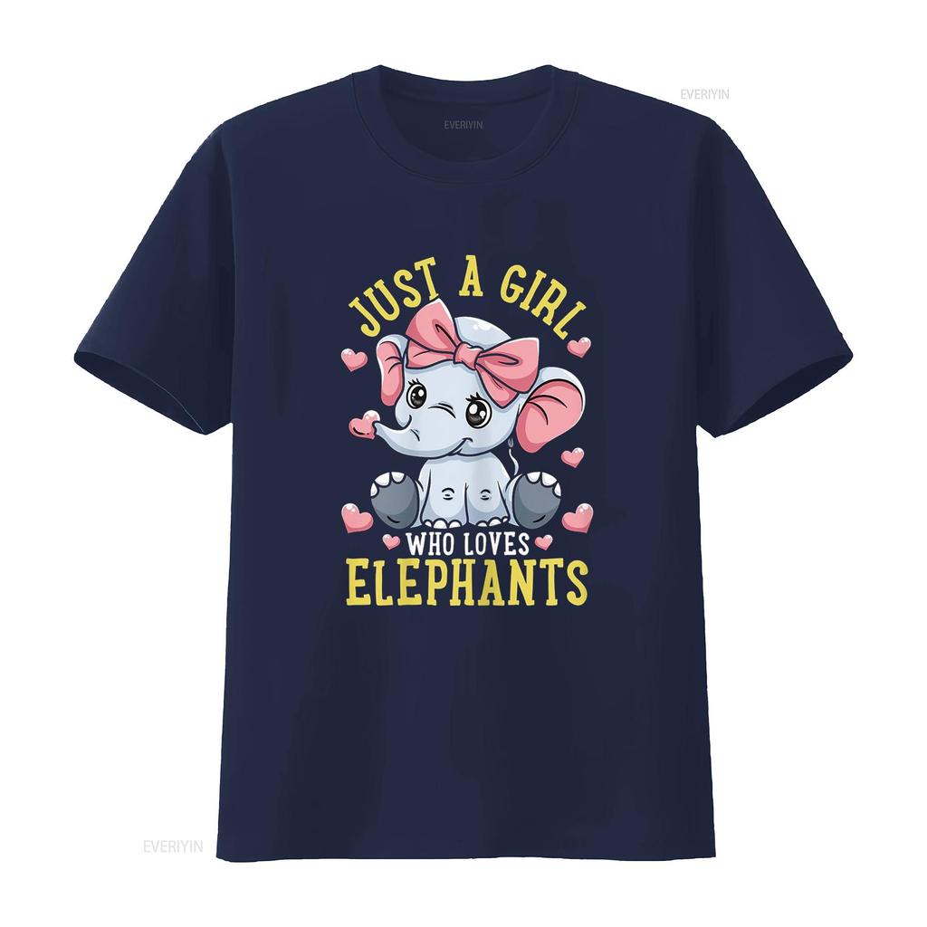 Elephant Lover Just a Girl Who Loves Elephants T Shirt vintage Washed Stylish graphic Slightly streetwear designer clothes