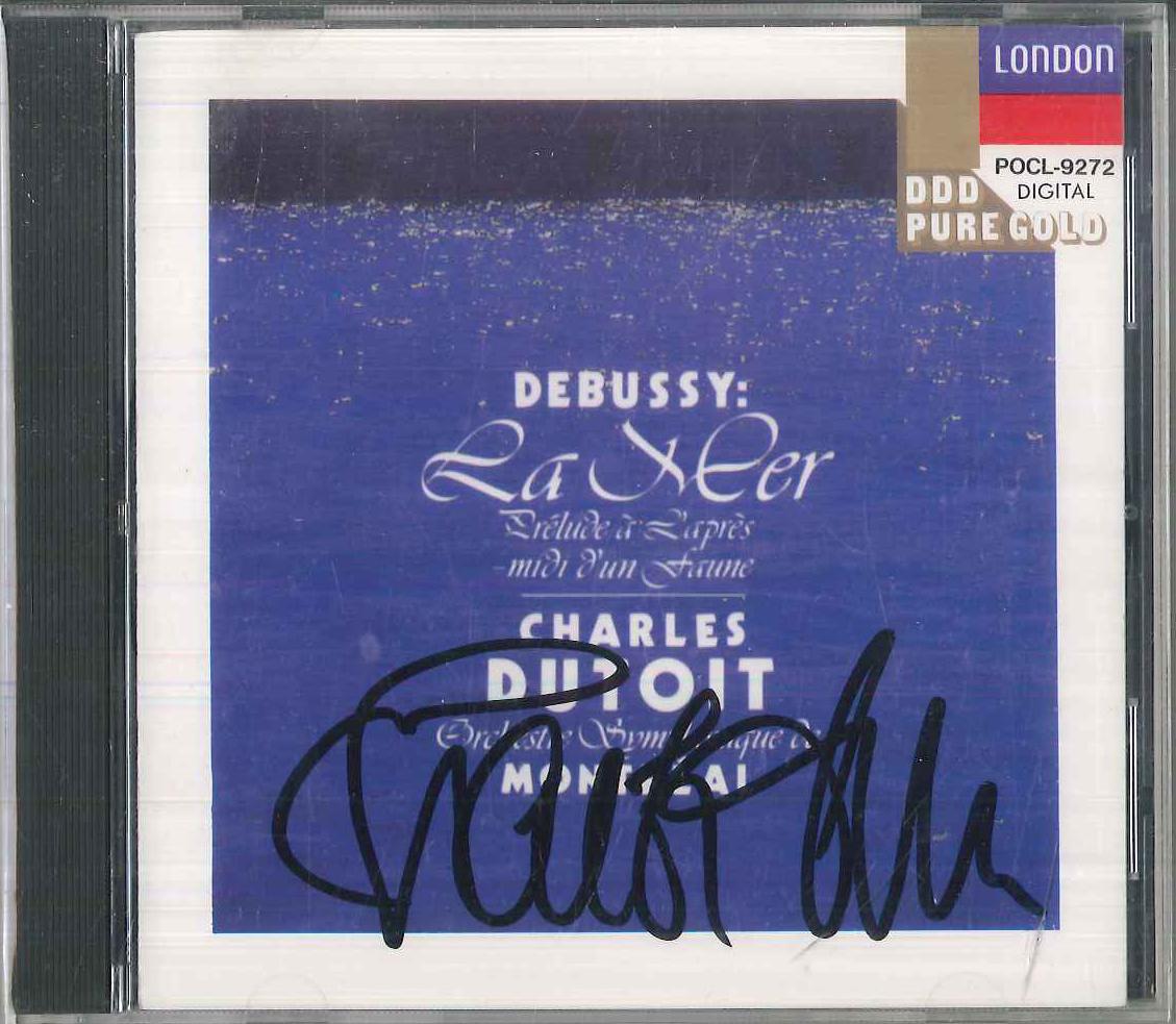 

CD DEBUSSY, CHARLES DUTOIT, ORCHESTRE - The Sea, 3 Symphonic Sketches, Ball POCL9272 LONDON Japan Classical Used