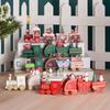Wooden Christmas Train Ornaments - Children's Gift & Window Display