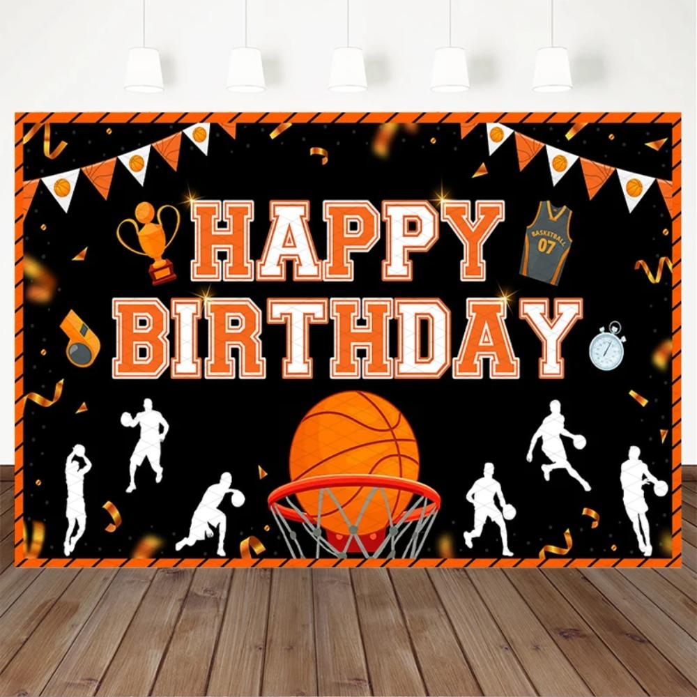 Basketball Flagge Spieler Junge Sport Thema Banner Hintergrund Junge Geburtstagsparty Hausdekoration Fotografie Hintergrundtuch