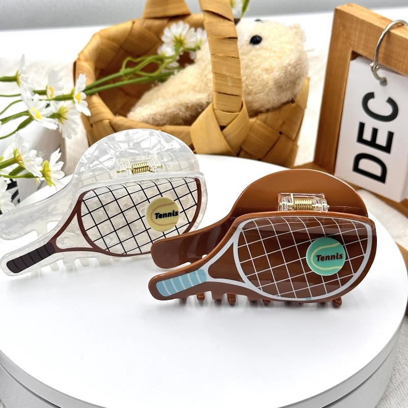 Kreativ Simulations Tennisketsjer Hårklo Eddikesyre Hajklemme Afslappet Hårnål Til Piger Hovedbeklædning Hårtilbehør