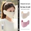 Newcomer Exclusive: Women's Winter Cycling Face Mask with Ear Muffs - Windproof, Coldproof, Plus Velvet Anti-Freeze