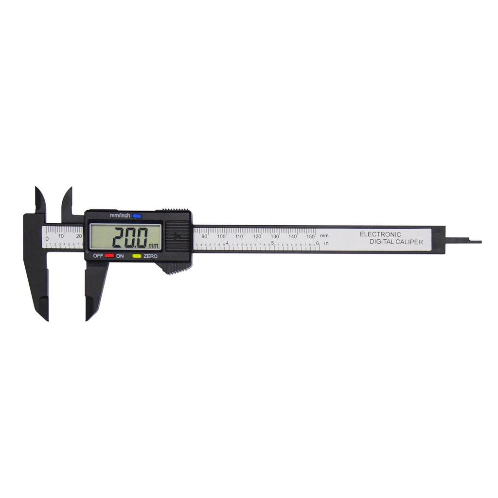 Digital Vernier Caliper for Measuring Jewelry and Collectibles, 150mm Plastic Caliper