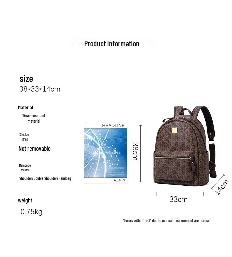 2025 Women's Mori Style Retro Fashion Letter Backpack