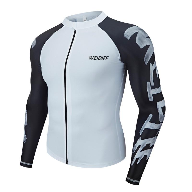 Mens UV Protection Rash Guard Set Long Sleeve Quick Dry Surfing Snorkeling Wetsuit Top Pants