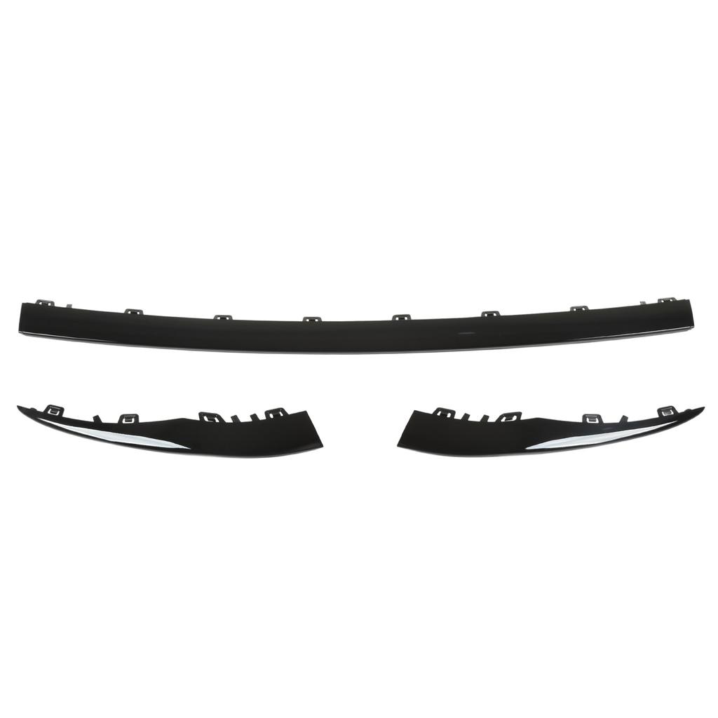 3pcs Gloss Black Front Bumper Lower Trim Replacement for Benz C?Class W205 AMG Line Facelift