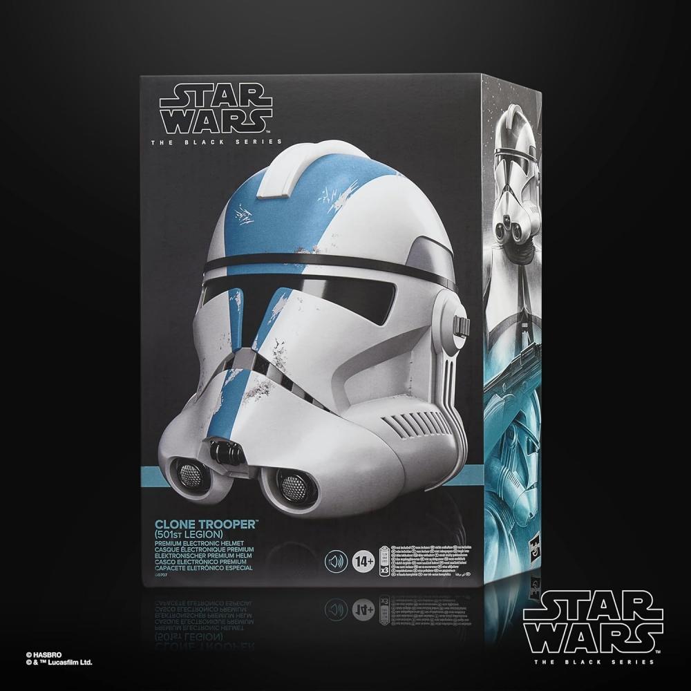 Hasbro Star Wars Black Series Casco Elettronico Premium Clone Trooper Battaglione 501