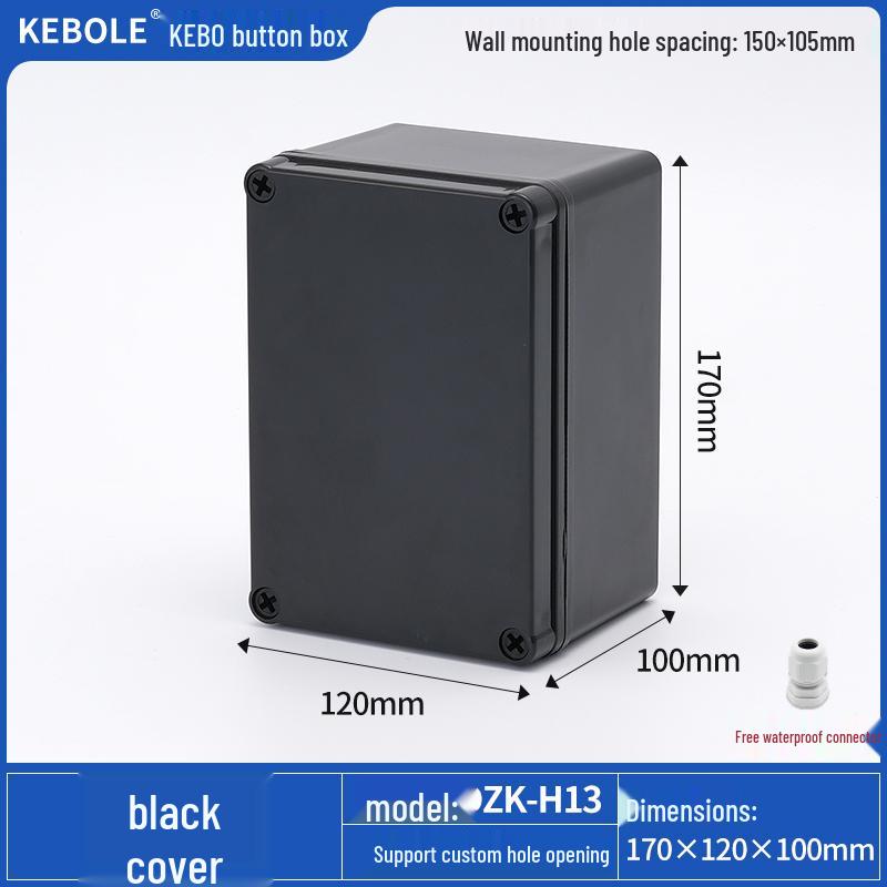 Transparent Waterproof ABS Plastic Junction Box for Indoor/Outdoor Power Supply & Monitor