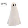 2 Pcs Halloween Ghost Figurine Resin Ghost Sculpture Cute White Ghost Statue Home Table Centerpieces Mini Ghost Ornament for Kitchen Shelf Fireplace