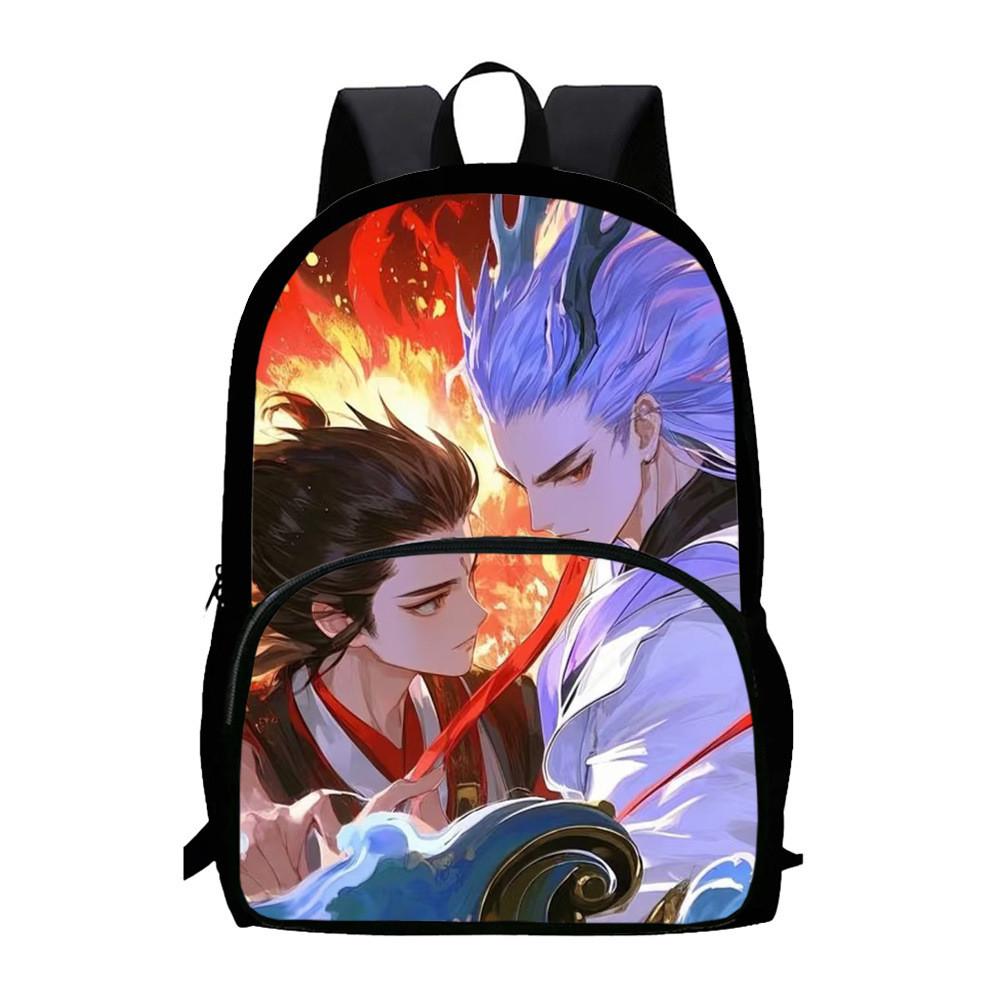 Durable Backpack Nezha Oxford Bookbag For School Use Large Capacity Gift Bag