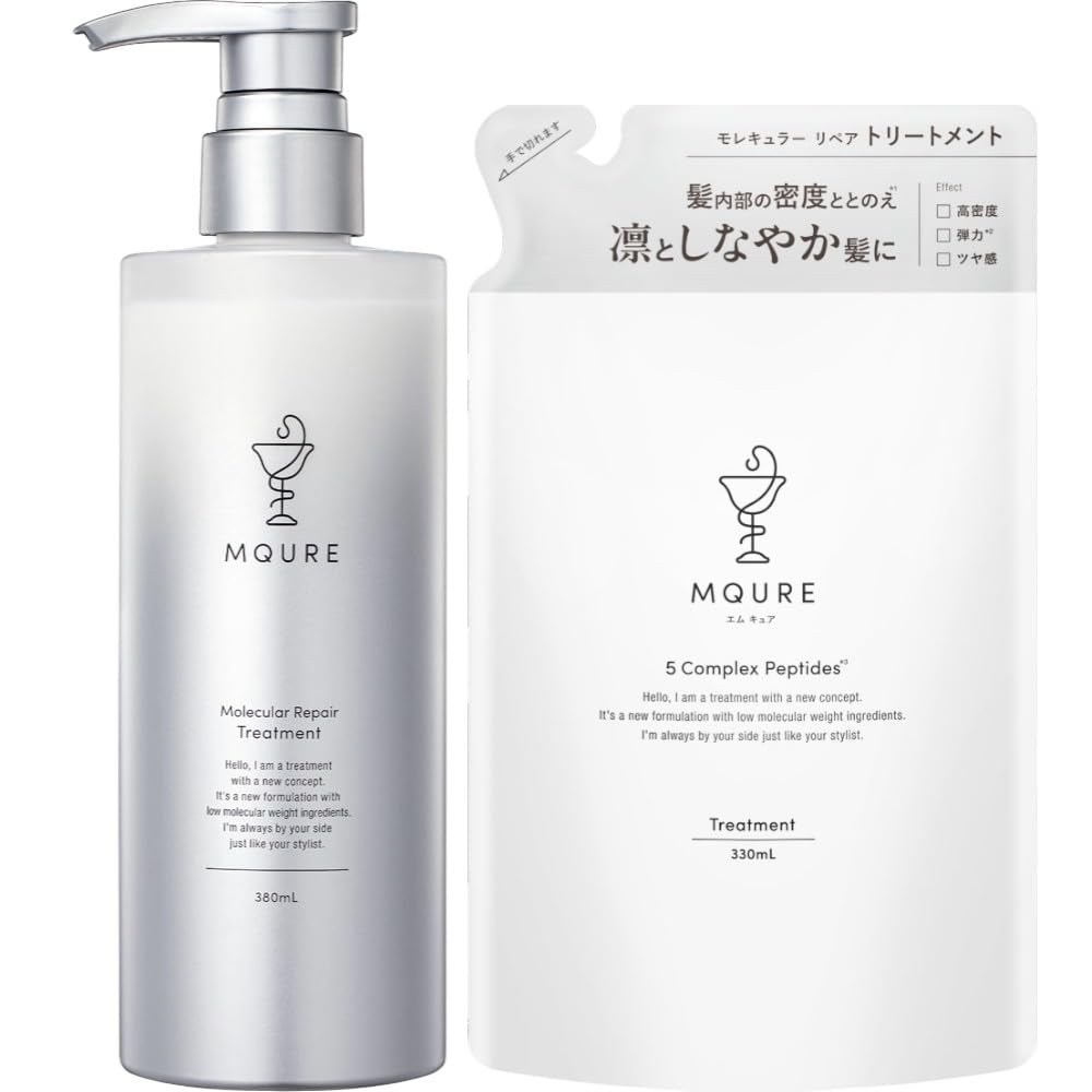 MQURE Reset Accumulated Damage from Root Molecular Repair Main Body + Refill Set 380ml 330ml