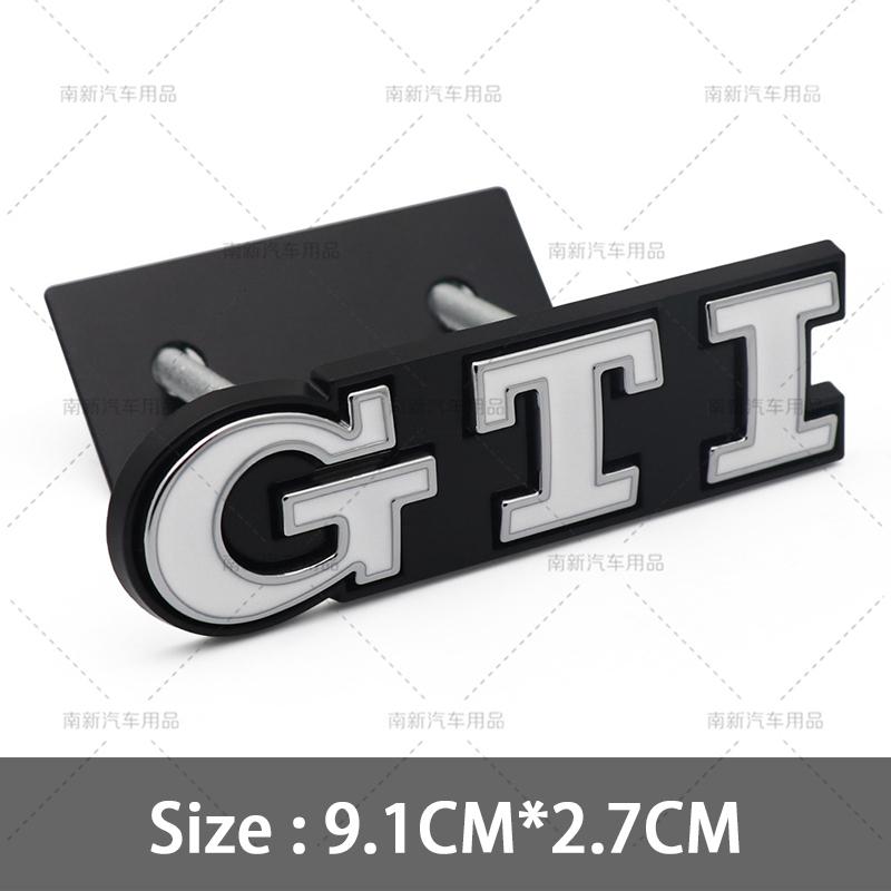 1Pc 3D Metal GTI Grill Emblem Car Front Hood Stickers For Sagitar Magotan Polo Santana Lavida Gran Lavida Lamando Golf