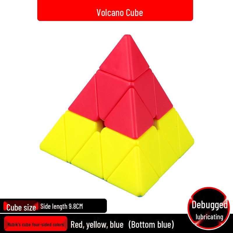 Qiyi Volcano Three-Color Pyramid Rubik s Cube: Kindergarten Early Education Toy