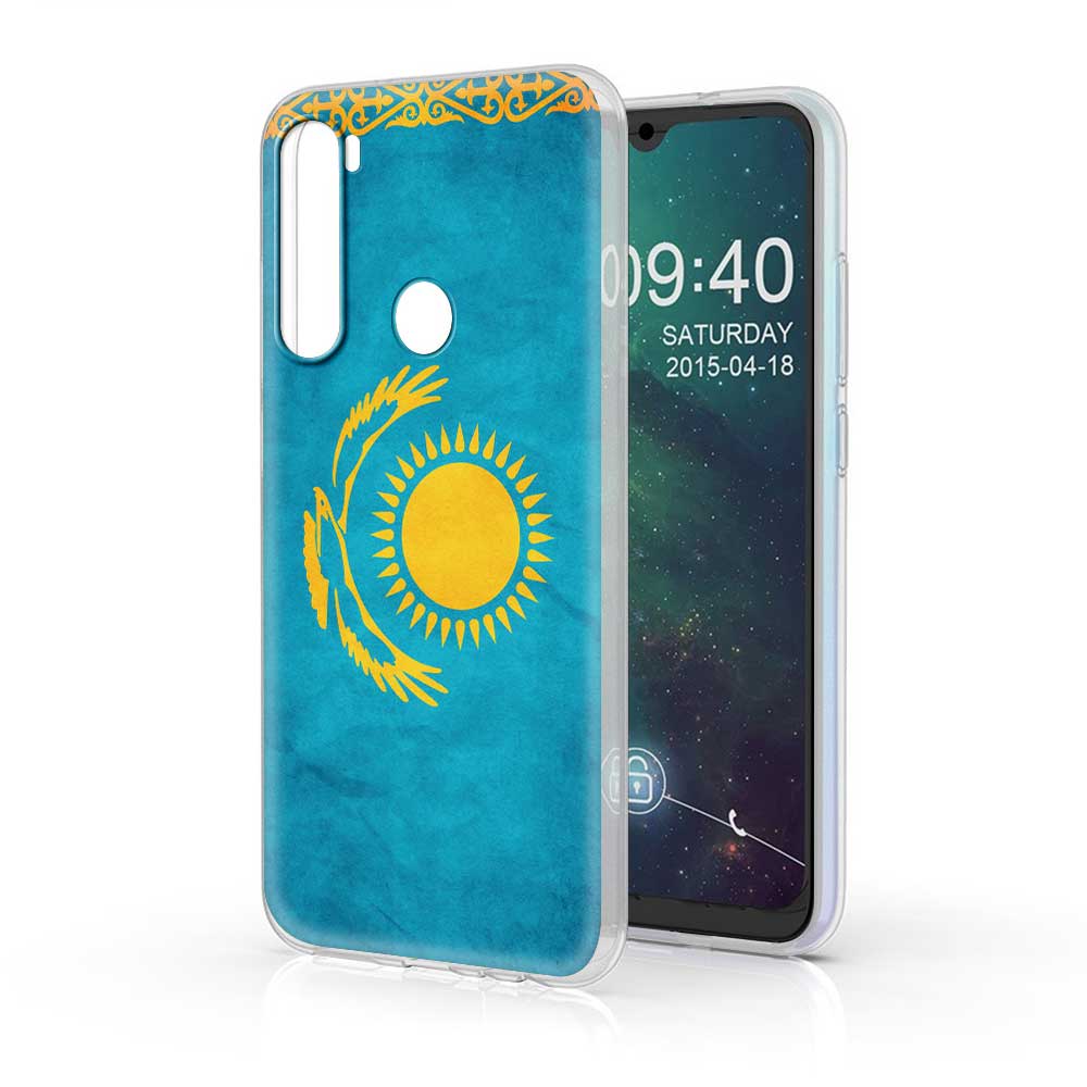 Kazakhstan Flag Case for Xiaomi Redmi Note 9s 9 8 8T 7 9C Mi Poco X3 NFC 11 9A 9T 10T Pro 7A Translucent Matte TPU Cover