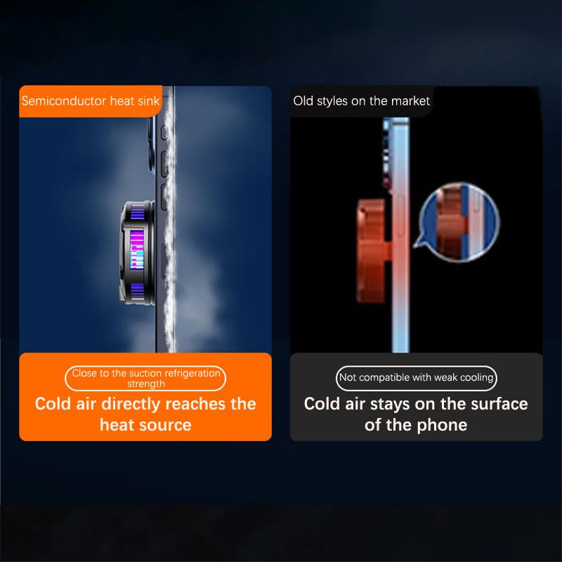 Magnetic Semiconductor Mobile Phone Radiator Sl17 Back Clip Cooling Suitable For Mobile Phone Tablet Radiator