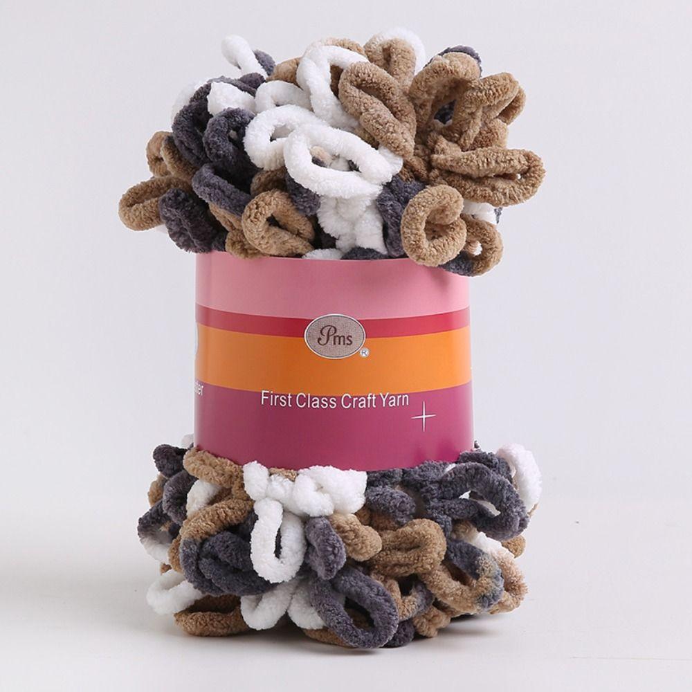 Hand-woven Chenille Yarn Polyester Knitting Yarn 100g Finger Loops Yarn
