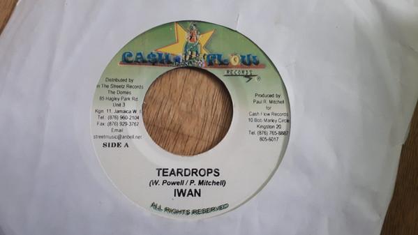 

7-дюймовая пластинка I-WAN - Teardrops НИКАКОЙ Денежный поток Запись Ямайка Регги, Ска и Даб Б/У