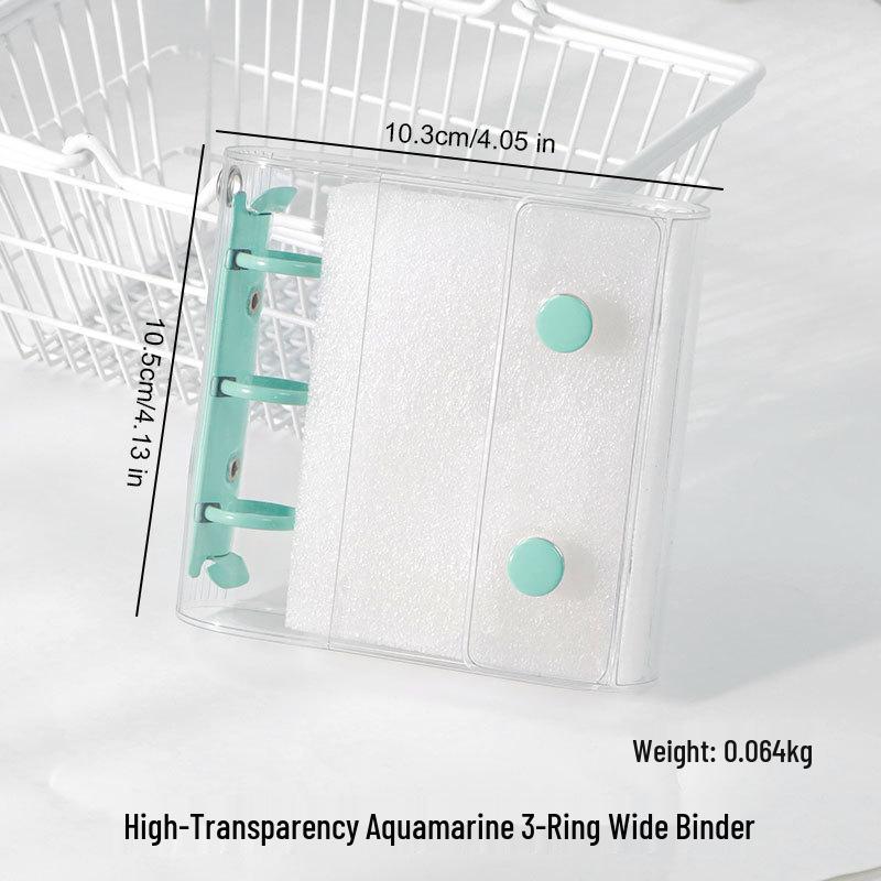 M5 Transparent PVC Binder Cover for A6/A7 Photocards & Stickers