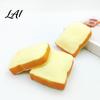 Sliced Bread Fidget Toys 1/2Pcs Simulated Toast Stress Relief Toy Squeeze Sensory Toy Soft Stretchy Fake Food for Kids Teens Adults Desk Reliever