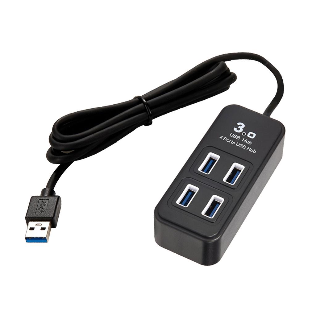 Buy 4 Ports USB 3.0 Hub Connector Extender Adapter Multiport Converter