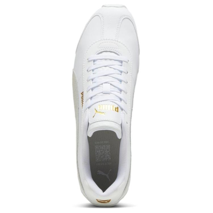 Puma Turin 3 Golazo White Alpine Snow Unisex Sneakers Gold 397493-01