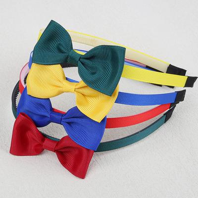 1/4 Stück Grosgrain Rabbiner Haarschleifen Stirnbänder Plastikzähne Haarbänder Mädchen 3 Zoll Schleifen Haarreifen Kinder Zurück zur Schule Haaraccessoires