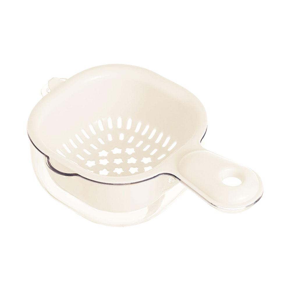 Kitchen Fruit Tray Removable Double Layer Fruit and Vegetable Basin Draining Basket Creative Household Washing Basket