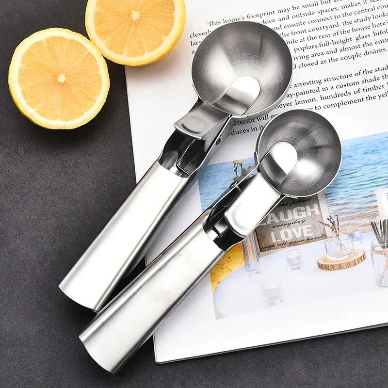 

Economic Ice-Cream Scoops Stainless Steel Ice Cream Digger Non-Stick Fruit Ice Ball Maker Watermelon Ice-Cream Spoon Tool S