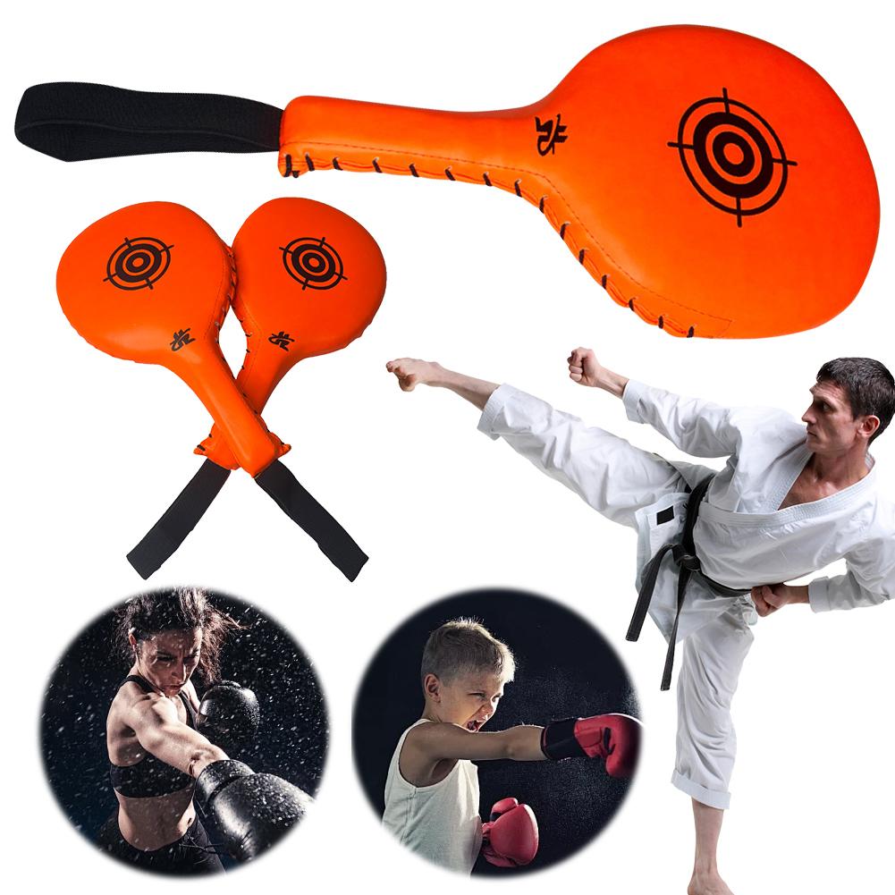 PU Boxing Foot Target Boxing Training Mat Ergonomic Boxing Focus Pads Kickboxing Pads Training Rebound Target for Martial Arts