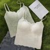 Lace Sling Vest Women's Inner Fit, Thin Style with Chest Pad, Beautiful Back Bra, One-piece Bottoming Top, Summer