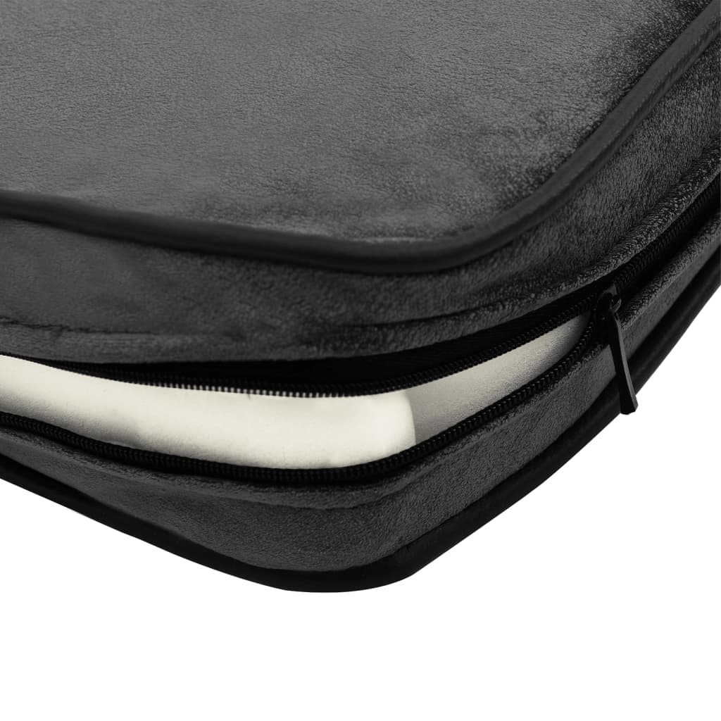 Pet Sofa Dark Gray 81x43x31 cm Plush and Faux Leather